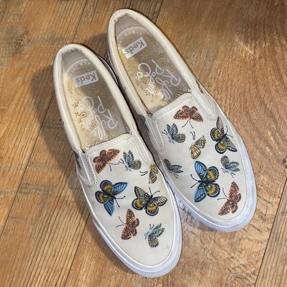 Keds Shoes - Keds X Rifle Paper Co. Butterfly Slip On Sneakers